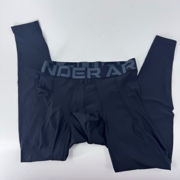 Under Armour Navy Compression Tights - Picture 1 of 10